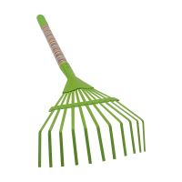 TOPTRADE náradie záhradné, detské, kovové - hrable 11 lamiel, dlhá násada, 74 cm (3)